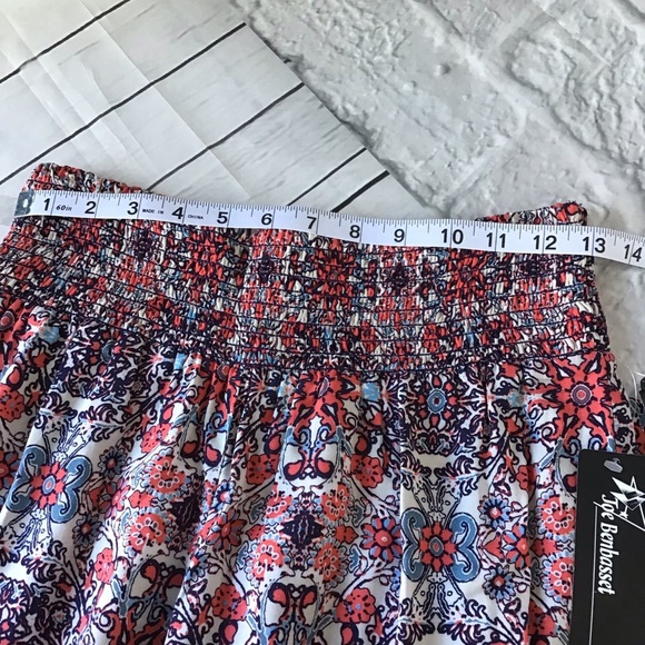 Gulli Red Festival Bohemian Festival Retro Wide Leg Elastic waist Size Large NWT - Picture 7 of 7